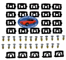 Trim Molding Clips Front Windshield Glass Reveal Set Fits 68-76 Duster Demon B32