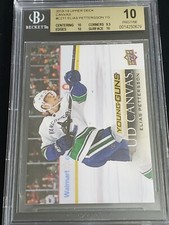 Elias Pettersson 2018-19 Upper Deck Young Guns Canvas Rookie BGS 10 Pristine RC