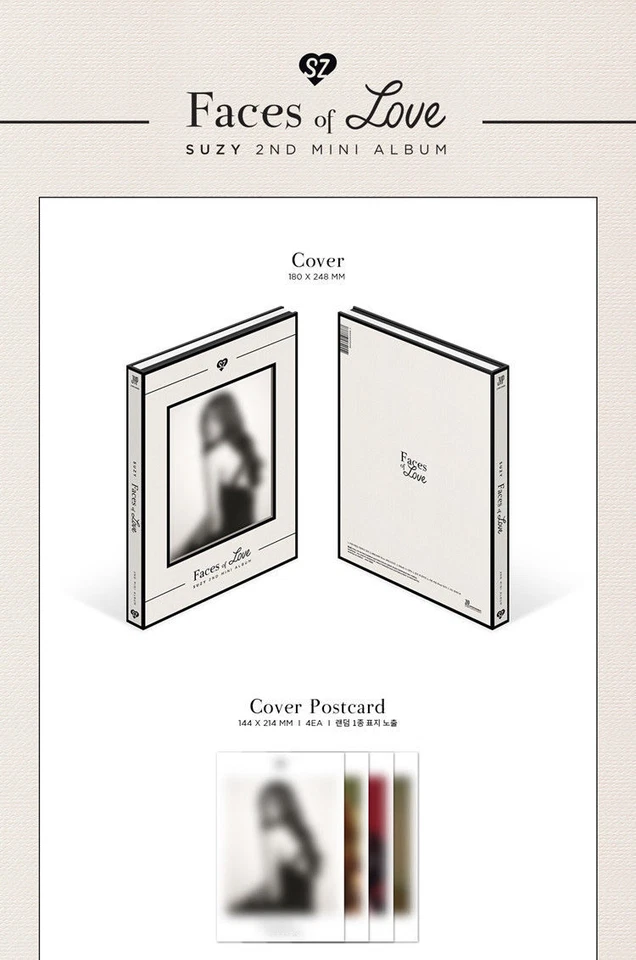 MISS A SUZY [FACES OF LOVE] 2º Mini Álbum CD+P.Libro+Postal+Letra+Tarjeta SELLADA Foto 4 de 4