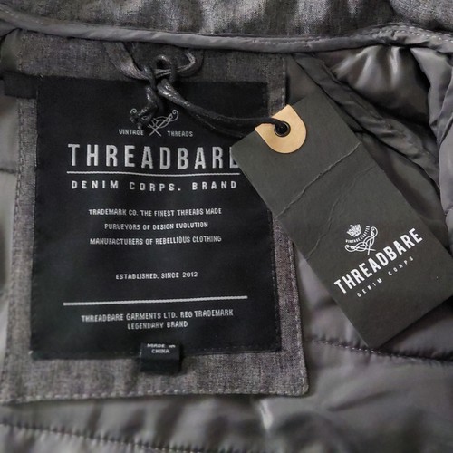 Threadbare Nelson Jacket Mens charcoal Coat. RRP £65.00 reduced to 29.99 bnwt - Picture 8 of 11