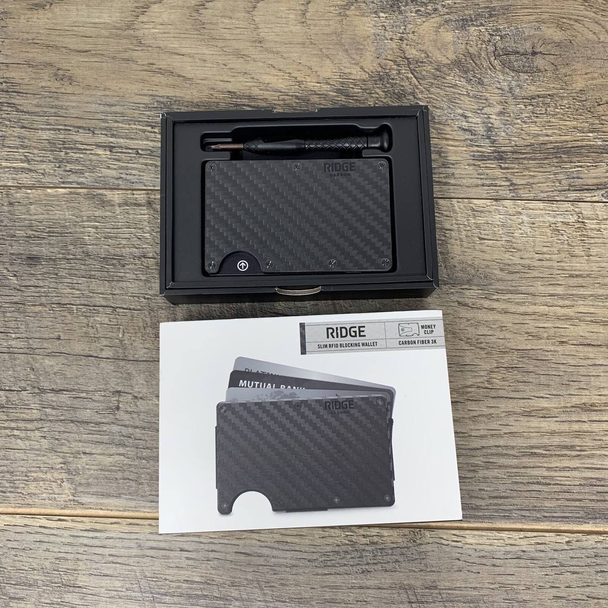 マネークリップ　theRIDGE Carbon Fiber Money Clip The Ridge Wallet Carbon Fiber + Money Clip | Gallantry
