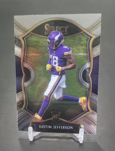 2020 Panini Select - Concourse #61 Justin Jefferson (RC) Vikings , Clean, Invest
