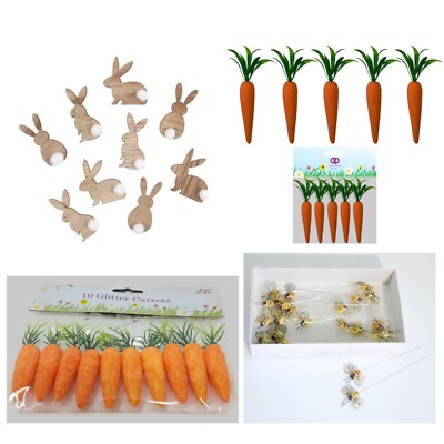 Ostern/Frühling Party Deko Basteln - Auswahl Hase Hasen Bienen oder Karotten
