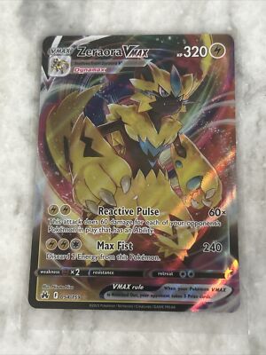Pokemon Zeraora VMAX Crown Zenith 054/159 NM/MINT