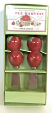 NEW Williams Sonoma Apple Harvest Spreaders cheese butter Knives Set of 2