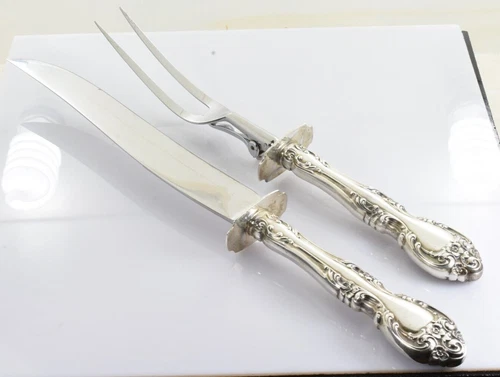 Wallace Feliciana Large Roast Carving Set Set Sterling Silver