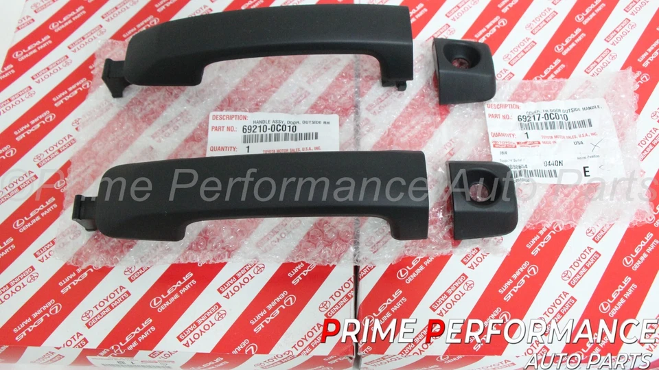 Manijas de puerta exteriores delanteras izquierda y derecha negras Toyota FJ Cruiser 2007-2014 Foto 3 de 4