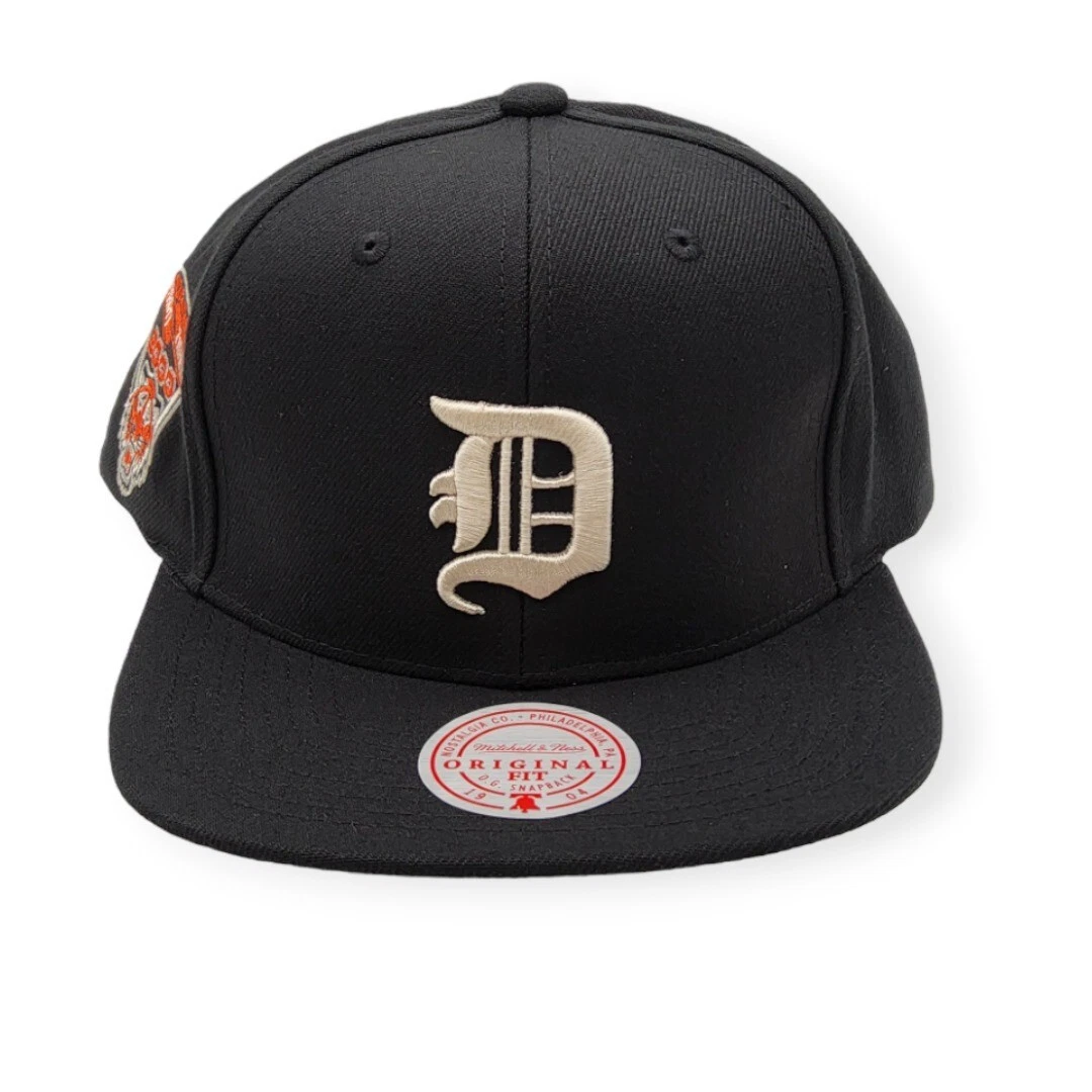 Mitchell & Ness Detroit Tigers Team Classic Coop Black Adjustable Snapback