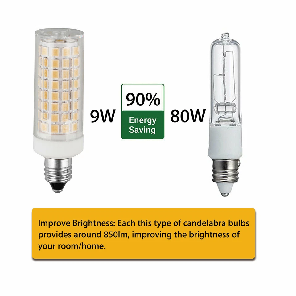Dimmable 12w Led Corn Light Bulb E11 3000k 110v Lamps 2835smd Bulbs G4 Mini E12 - Image 3 of 4