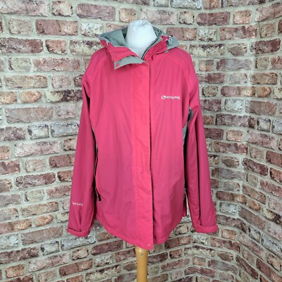 Sprayway Atlanta Jacke Regenmantel 16 rosa Kapuze wasserdicht Hydrodry