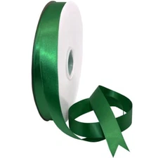 08822/00-587 Double Face Satin Ribbon 7/8" X 100 YD Forest Green Ribbon for G...