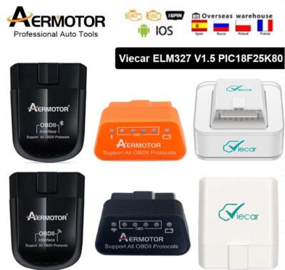 AERMOTOR ELM327 V1.5 Bluetooth-kompatibles 4.0 OBD2 Auto-Diagnosegerät