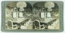 Keystone Stereoview Council Room in Royal Palace, Stockholm, Sweden 1901 #13003