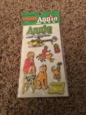 Vintage 1981 Little Orphan Annie Puffy Sticker Three Dimensional Sheet
