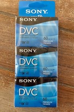 Sony DVC Mini-DV 60 3-Pack Premium Blank Tapes Digital Video Cassettes DVM60PRR