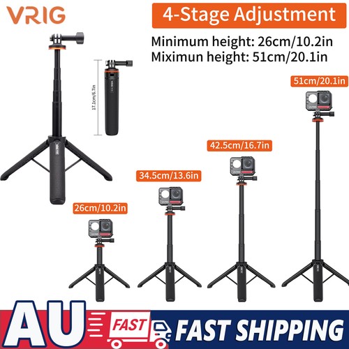 VRIG Camera Selfie Stick Vlog Tripod Stand Phone Holder Handheld for ...