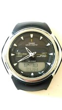 Jank CASIO wave ceptor vintage wrist watch For parts No band and lid