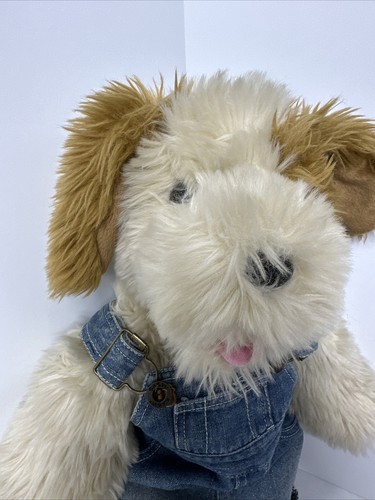 Vtg 2001 Build-A-Bear Dog Retired Tan Brown 2 Tone Barking Bib Dress W/Sandals - Picture 7 of 11
