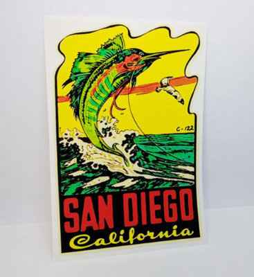 Prints Wall Décor Home Décor Greetings From San Diego California Vintage Postcard Style #4 - Foto 2