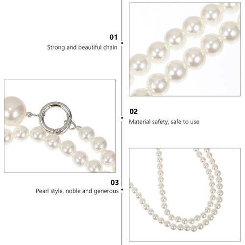 Keychain Hanging Charm Phone Decor Pearl Hanging Charm Chain - 第 3/12 張圖片