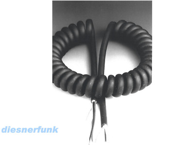 Mikrofon Kabel 6 adrig 1,5 Meter Spiralkabel CB Funk Amateurfunk Betriebsfunk