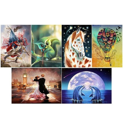 5D DIY Full Drill Diamond Painting Small Tiger Cross Stitch Embroidery Kits #Z