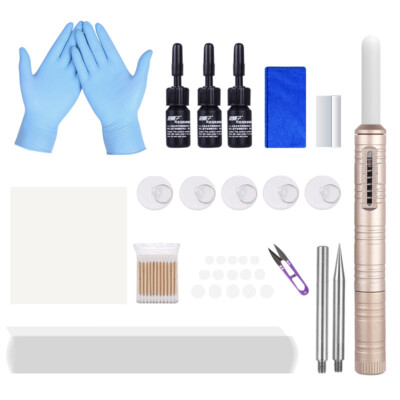 Car Windshield Repair Tool Kit, Fix Car Windscreen Crack/Dent Fluid