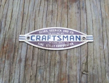 Craftsman King Seeley 103 113 8" Table Saw Power Tool Logo Badge Emblem Plate