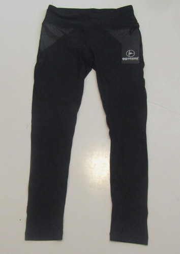 90 DEGREE BY REFLEX Womens Black Active Running Pants Accent Mesh Size Small NWT