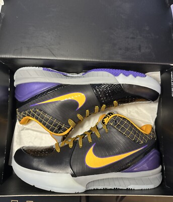 Size 10 - Nike Zoom Kobe 4 Protro 2019 Carpe Diem Black/Del Sol