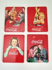 4x Vintage Coca Cola Coke Fridge Magnets
