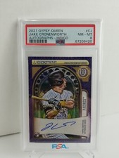 2021 Jake Cronenworth RC Auto Topps Gypsy Queen Indigo 68/150 PSA 8 NM-MT 
