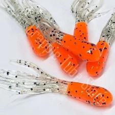 1.5" Core-Dipped™ Crappie Jig Tube 50 Pack   Orange Magic