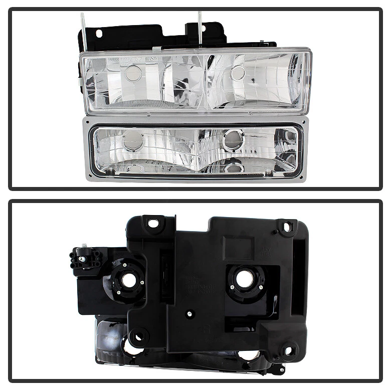 Faros + parachoques + luces de esquina para camioneta GMC Sierra C/K Suburban Yukon 1994-1998 Foto 3 de 4
