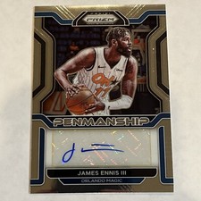 James Ennis 2021-22 Panini Prizm Penmanship Auto #PM-JEN Orlando Magic 