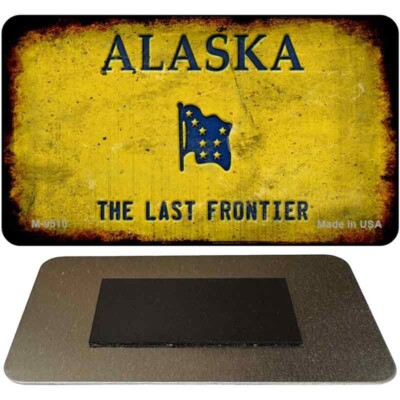 Alaska Rusty Blank Magnet Fridge Refrigerator Home Kitchen Decoration