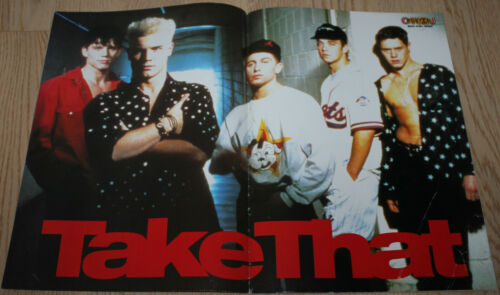 TAKE THAT / EAST 17 A3 poster from Swedish magazine OKEJ POSTER. - 第 1/2 張圖片