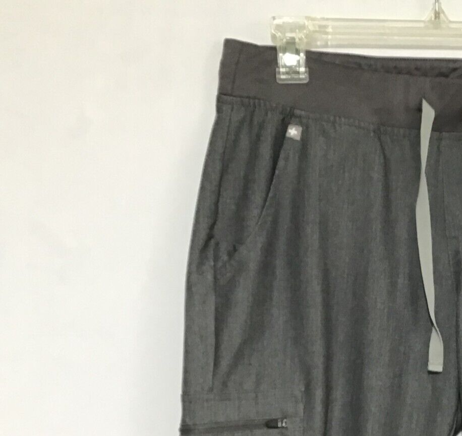 Figs Zamora Jogger Scrub Pants Med Womens Gray Technical Collection