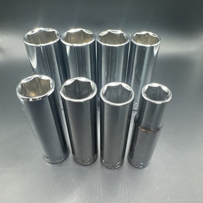 Craftsman 8 Piece 3/8 Drive 6 Point  Metric Socket Set Deep