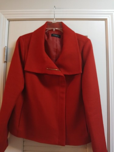 Veste Talbots Collection En Laine Rouge - Taille 12 - Coupe 'Riding Jacket' Avec Stretch - Occasion Très Bon état