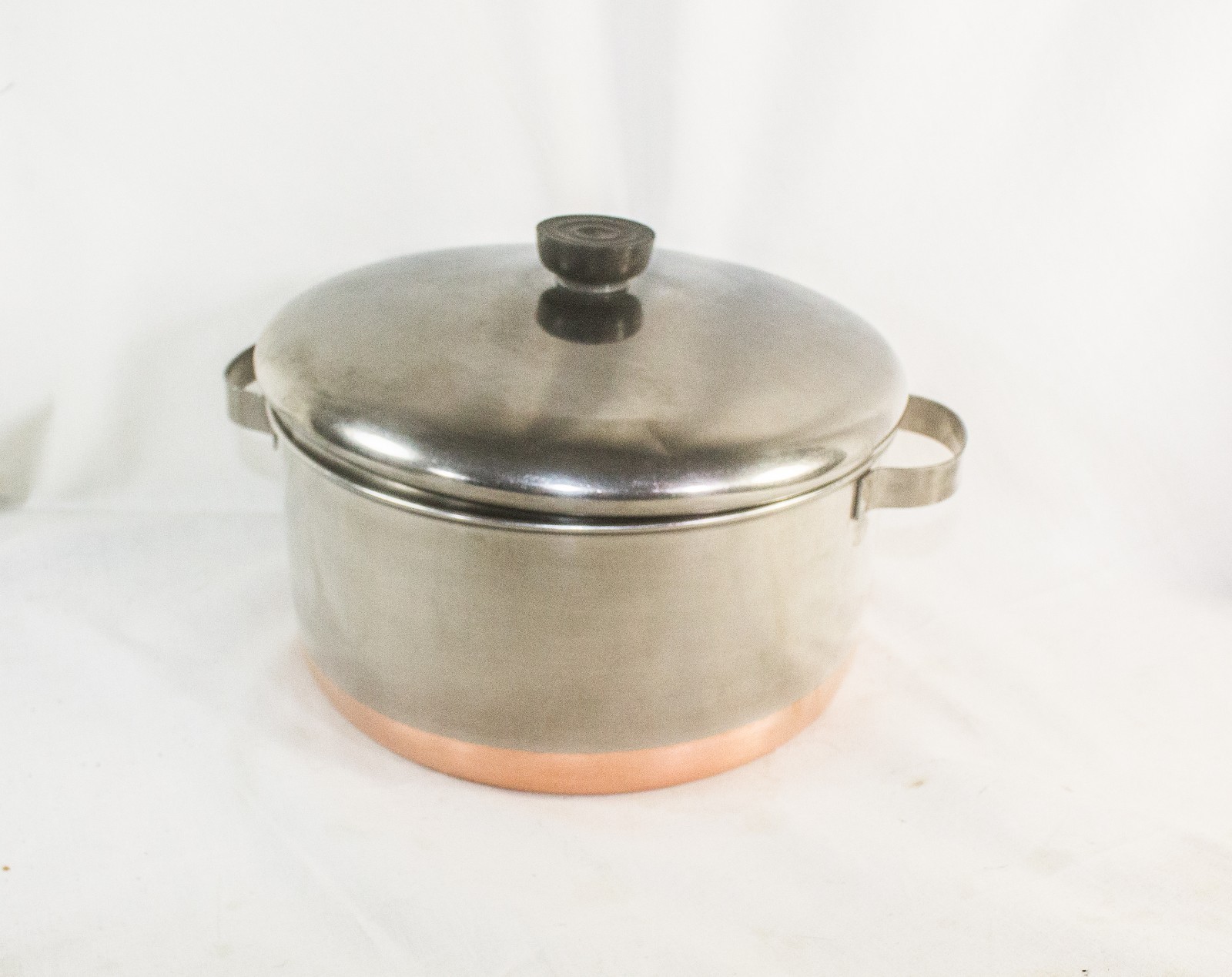 Revere Ware 1801 4 1/2 Qt Stock Pot With Lid Stainless Copper Bottom | eBay