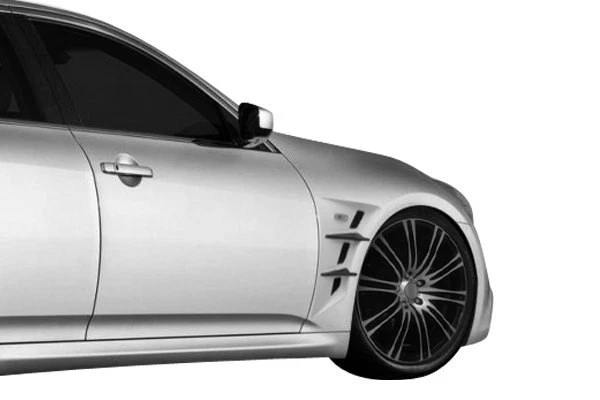 For Infiniti G35 2007-2008 Duraflex W-1 Style Fiberglass Front Fenders Unpainted Foto 2 de 4