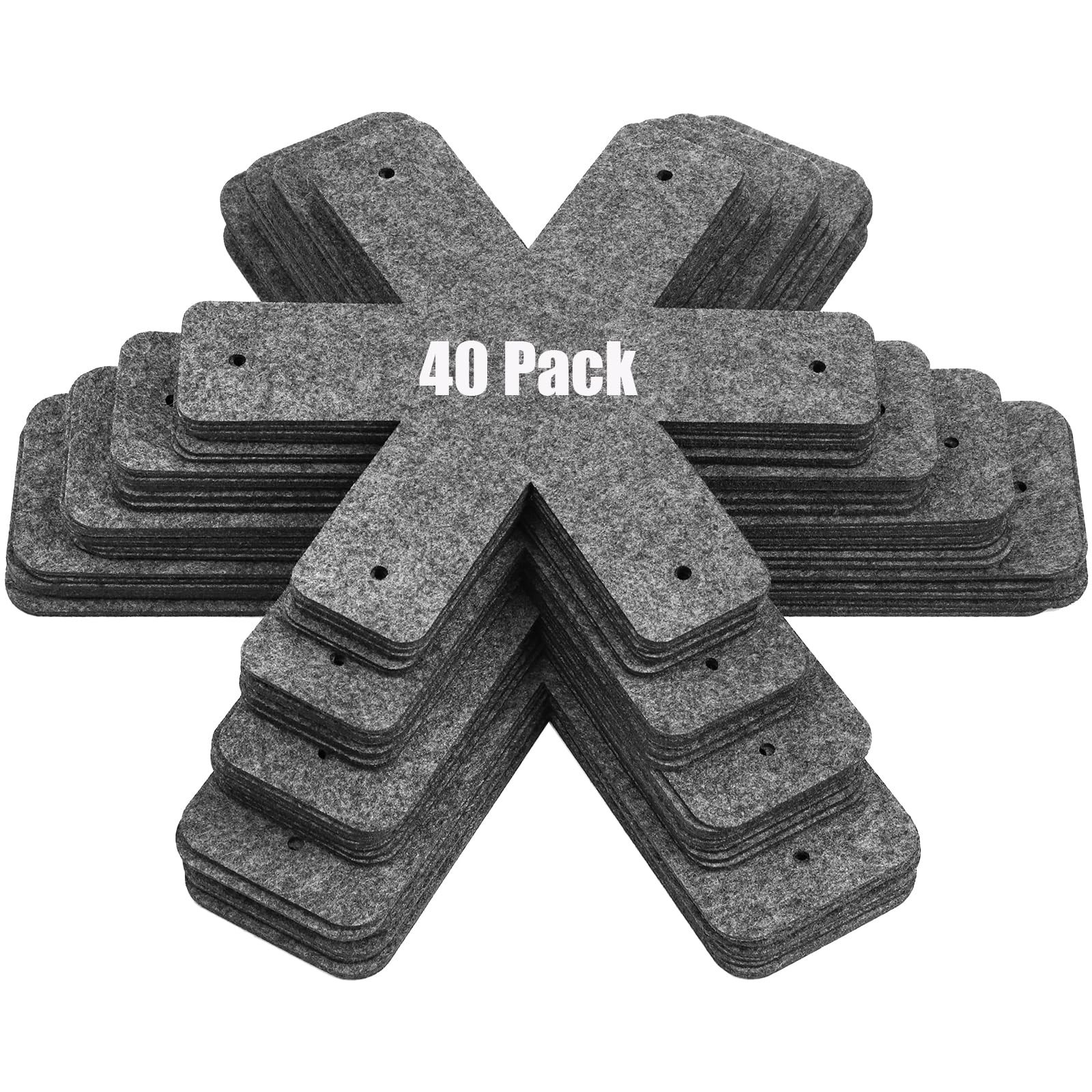 Cedilis Set of 40 Pan and Pot Protectors, Thick Felt Cookware Protector for S...