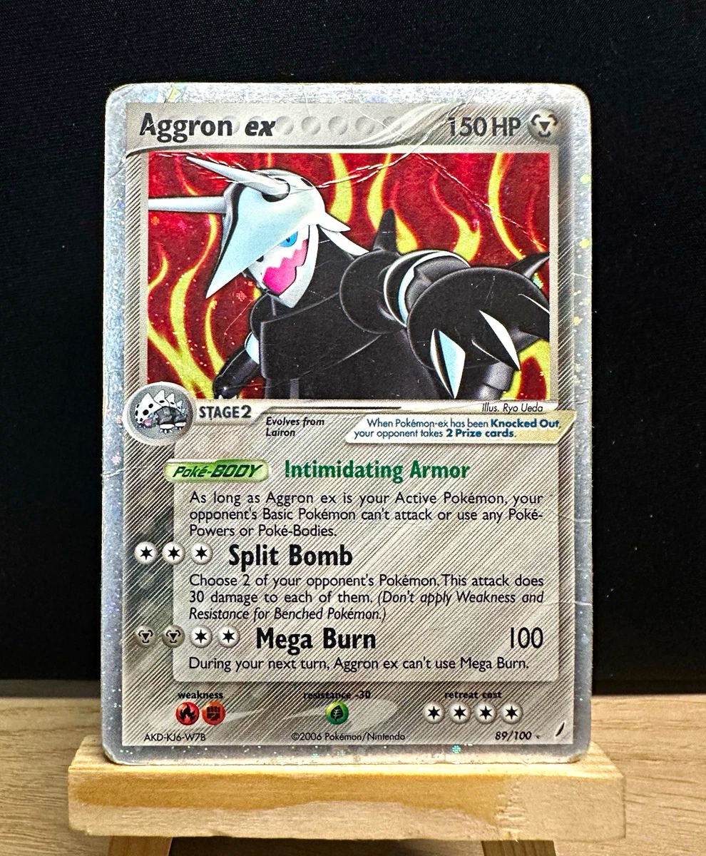 aggron ex pokemon card price 89/100 Ultra Rare Pokemon Crystal Guardians 2006 Metal Metal M Aggron EX 94/160 -