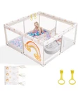 Baby Playpen 59”X59” Large Play Pen , Safety Play Yard for Babies and Toddlers