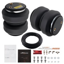 Pair 2500lbs G18 Universal Air Spring Bag Air Fitting Line For Heavy Duty