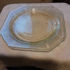 2 Anchor Hocking "Princess" Topaz Yellow 8 3/8'' Square Salad Plates