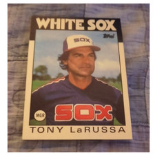 Topps 1986 Topps Tony LaRussa #531 Chicago White Sox MLB Team Checklist Card