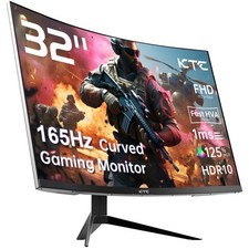KTC 32" FHD 1080p 1500R Curved Gaming Monitor 165Hz 1ms FreeSync G-Sync HDR