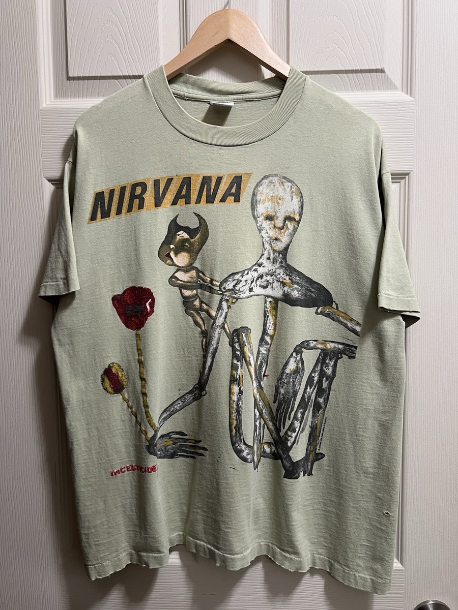 Vintage 1993 Nirvana Incesticide Tee Shirt Size XL Anvil Tag Kurt